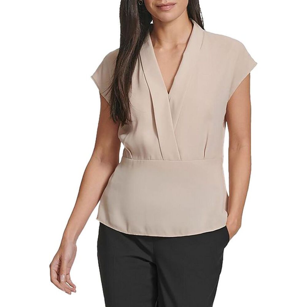 Calvin Klein Women's Cream Blouse